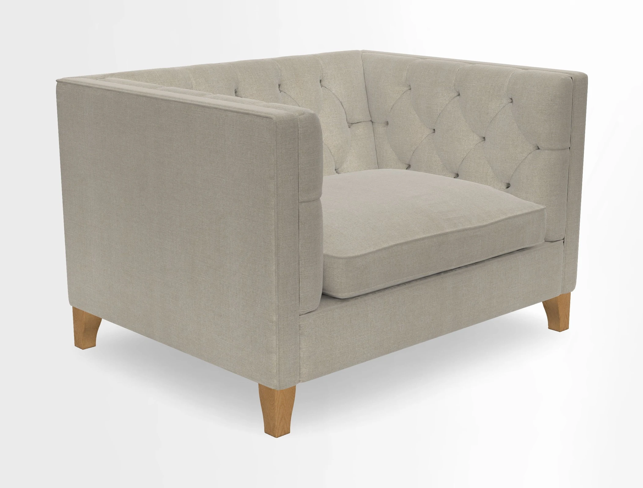 Haresfield Snuggler Dipped Arms in Mohair Lichen Seat Cushion in RHS Gertrude Jekyll Meadow Flower Olive and Scatters in RHS Gertrude Jekyll Folklore Olive