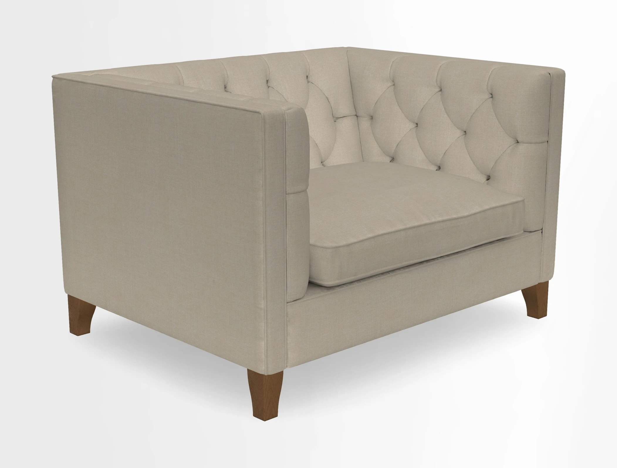 Haresfield Snuggler Dipped Arms in Mohair Lichen Seat Cushion in RHS Gertrude Jekyll Meadow Flower Olive and Scatters in RHS Gertrude Jekyll Folklore Olive