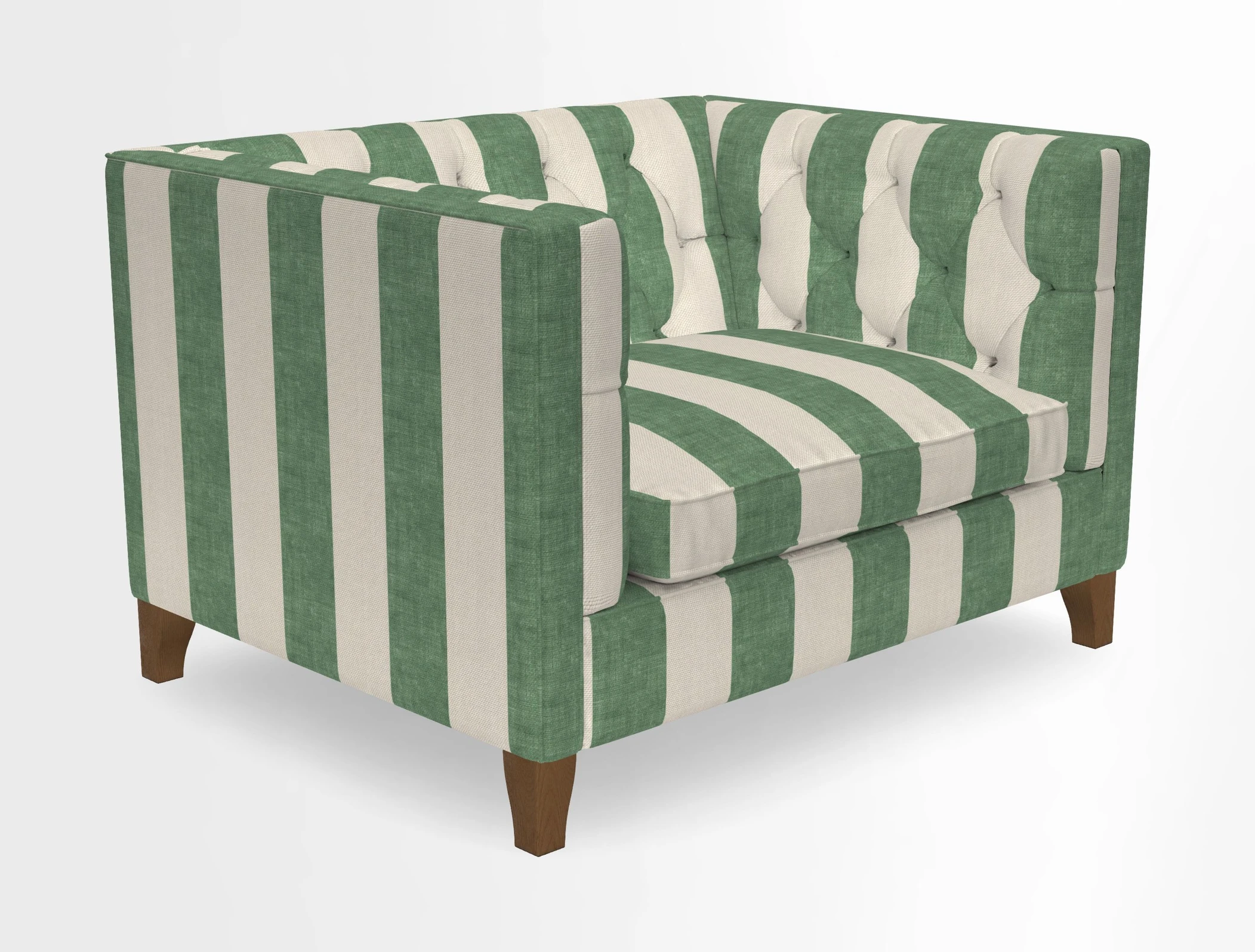 Haresfield Snuggler Dipped Arms in Mohair Lichen Seat Cushion in RHS Gertrude Jekyll Meadow Flower Olive and Scatters in RHS Gertrude Jekyll Folklore Olive
