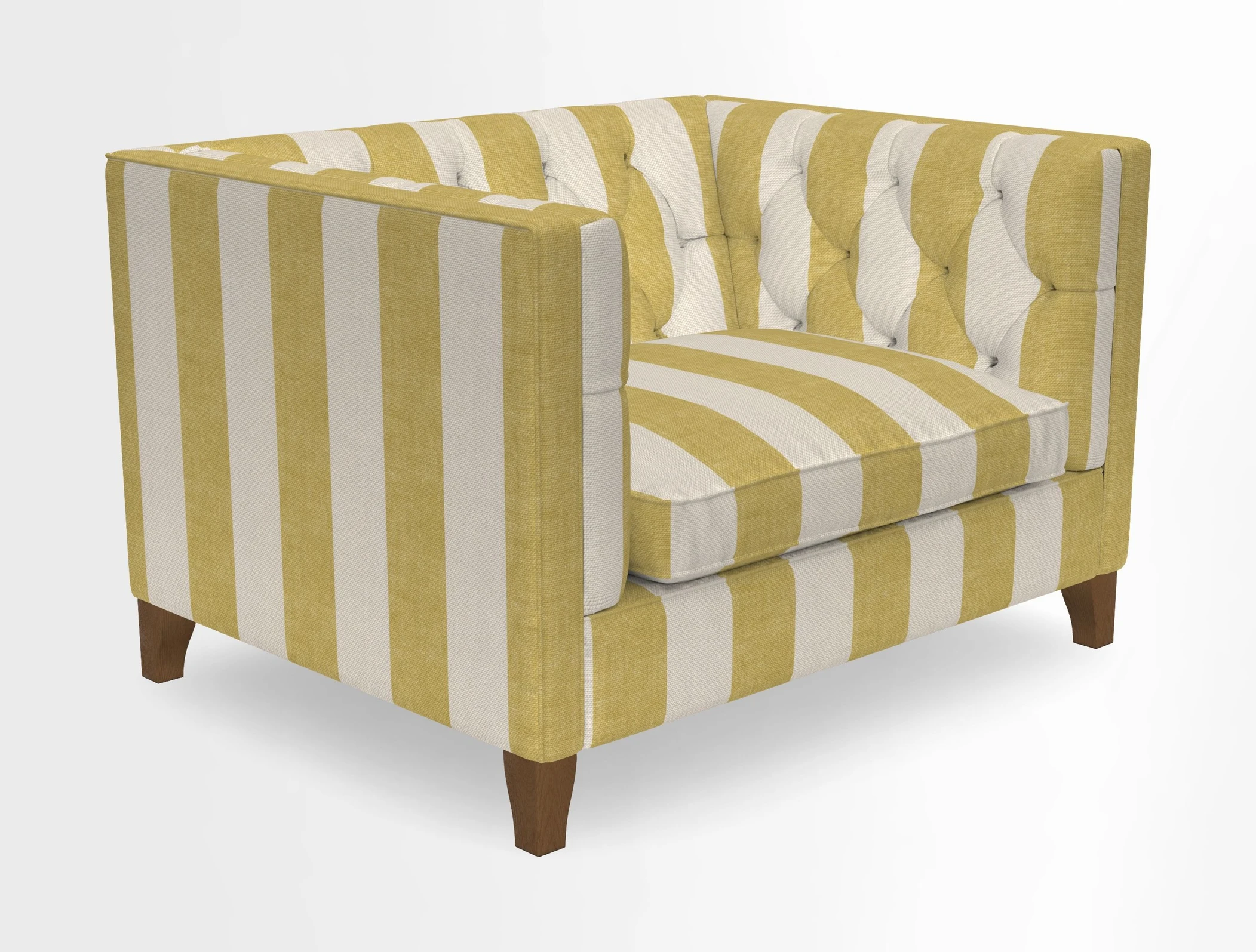 Haresfield Snuggler Dipped Arms in Mohair Lichen Seat Cushion in RHS Gertrude Jekyll Meadow Flower Olive and Scatters in RHS Gertrude Jekyll Folklore Olive