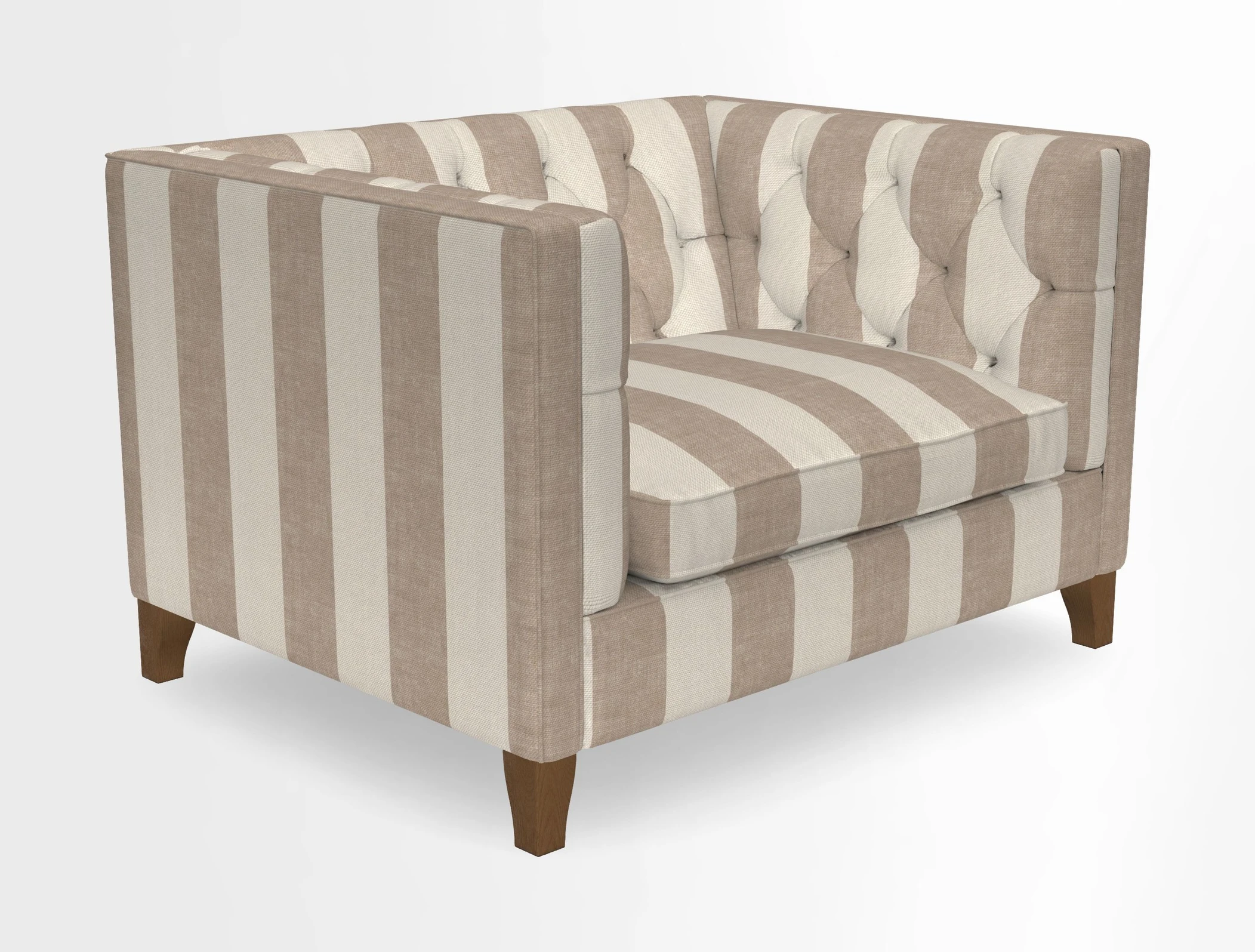 Haresfield Snuggler Dipped Arms in Mohair Lichen Seat Cushion in RHS Gertrude Jekyll Meadow Flower Olive and Scatters in RHS Gertrude Jekyll Folklore Olive
