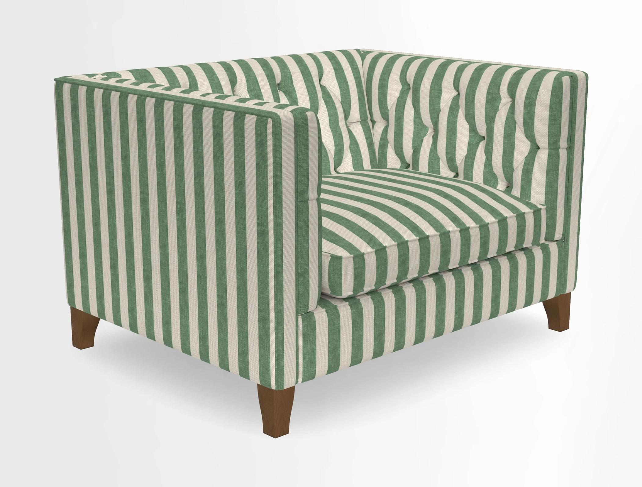 Haresfield Snuggler Dipped Arms in Mohair Lichen Seat Cushion in RHS Gertrude Jekyll Meadow Flower Olive and Scatters in RHS Gertrude Jekyll Folklore Olive