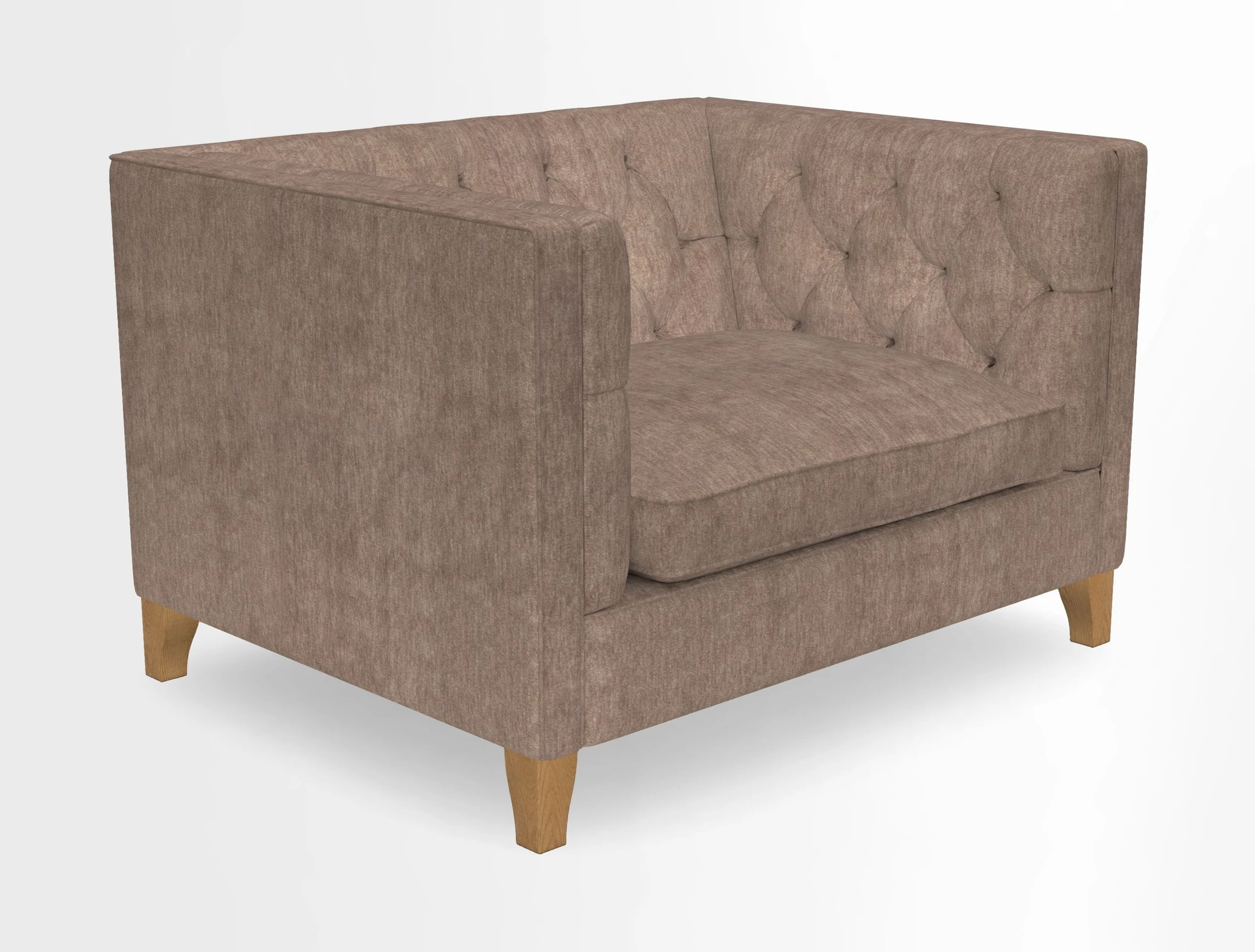 Haresfield Snuggler Dipped Arms in Mohair Lichen Seat Cushion in RHS Gertrude Jekyll Meadow Flower Olive and Scatters in RHS Gertrude Jekyll Folklore Olive