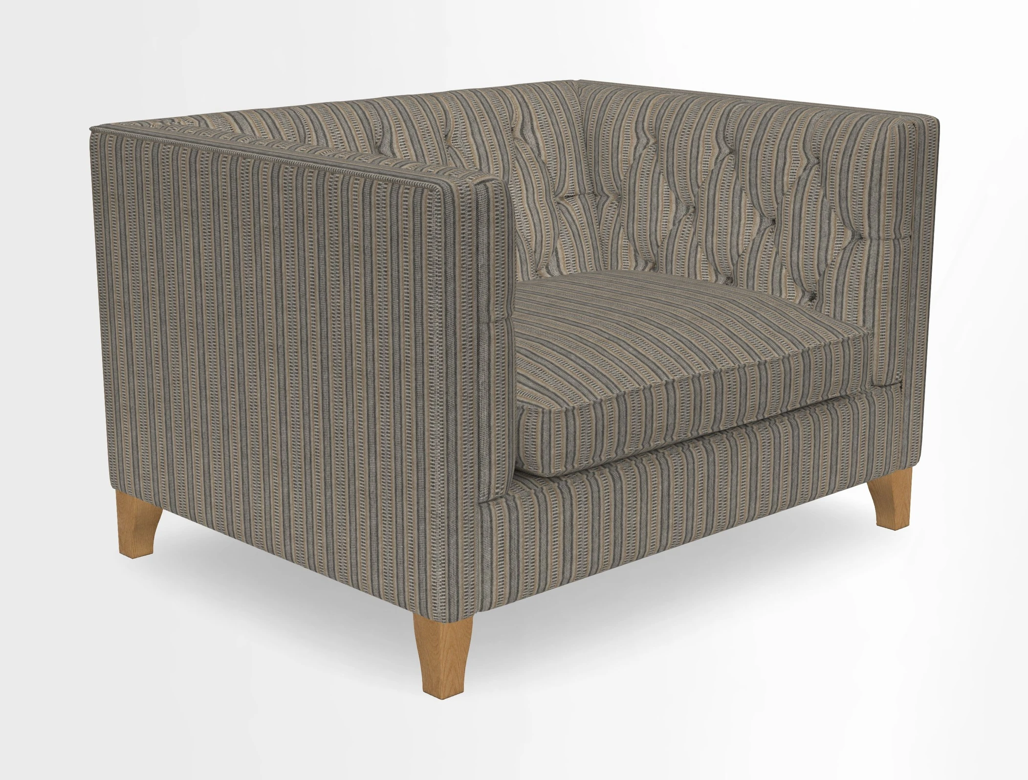 Haresfield Snuggler Dipped Arms in Mohair Lichen Seat Cushion in RHS Gertrude Jekyll Meadow Flower Olive and Scatters in RHS Gertrude Jekyll Folklore Olive