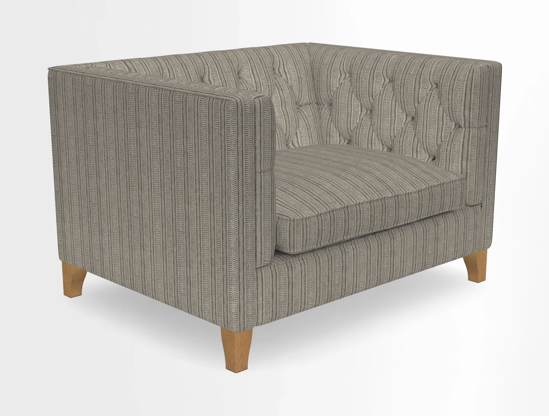 Haresfield Snuggler Dipped Arms in Mohair Lichen Seat Cushion in RHS Gertrude Jekyll Meadow Flower Olive and Scatters in RHS Gertrude Jekyll Folklore Olive