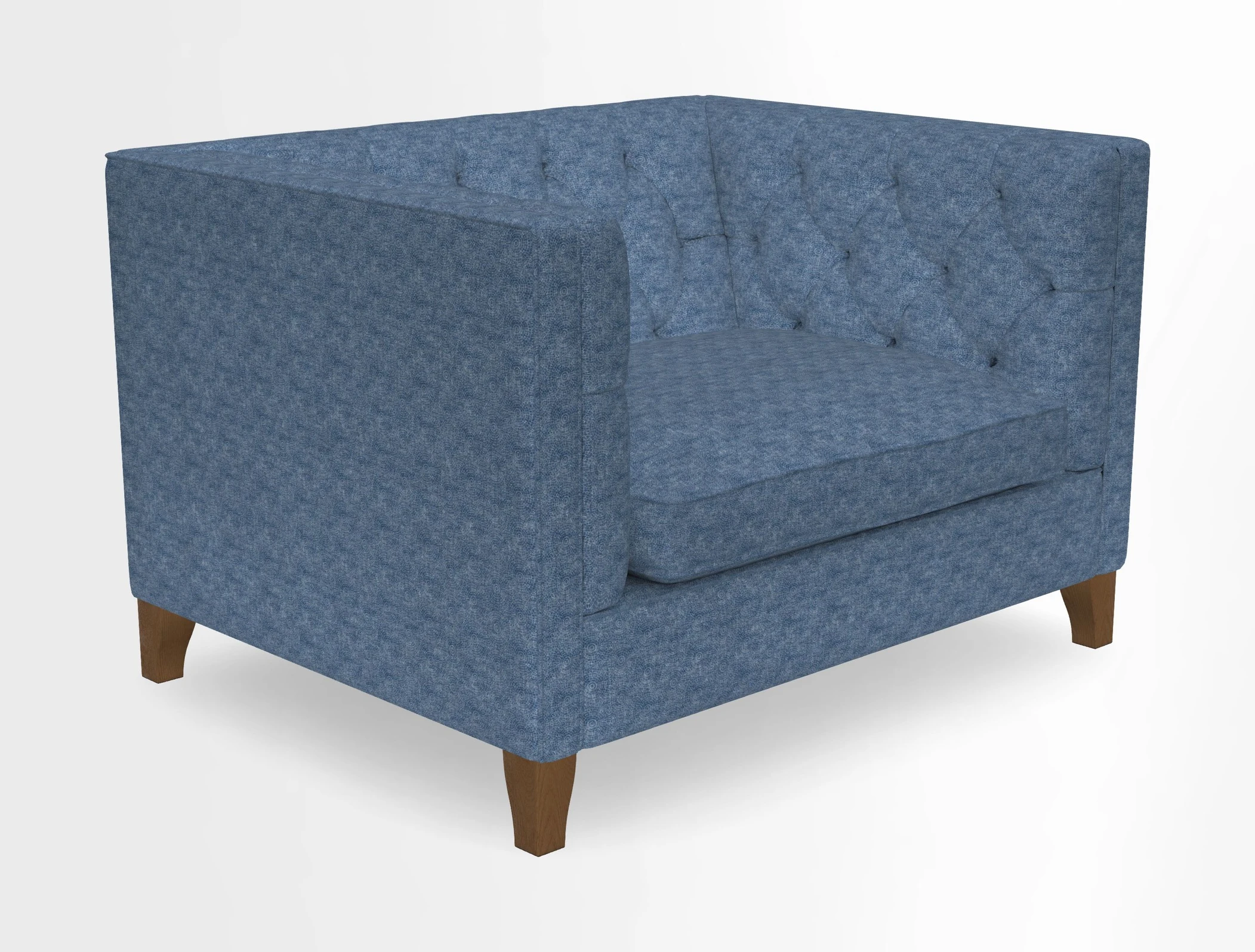 Haresfield Snuggler Dipped Arms in Mohair Lichen Seat Cushion in RHS Gertrude Jekyll Meadow Flower Olive and Scatters in RHS Gertrude Jekyll Folklore Olive