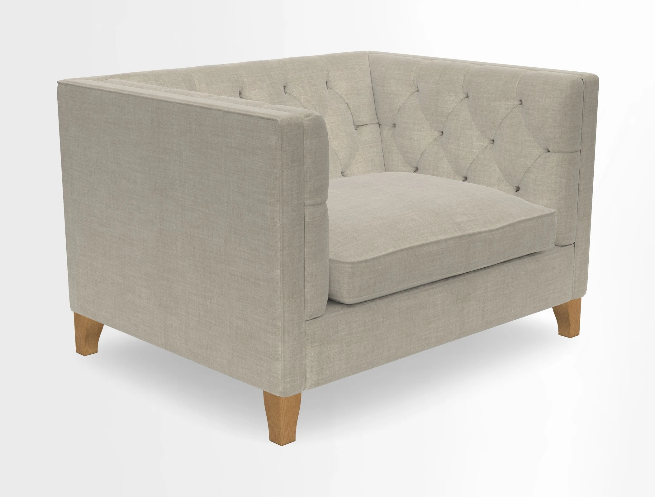 Haresfield Snuggler Dipped Arms in Mohair Lichen Seat Cushion in RHS Gertrude Jekyll Meadow Flower Olive and Scatters in RHS Gertrude Jekyll Folklore Olive