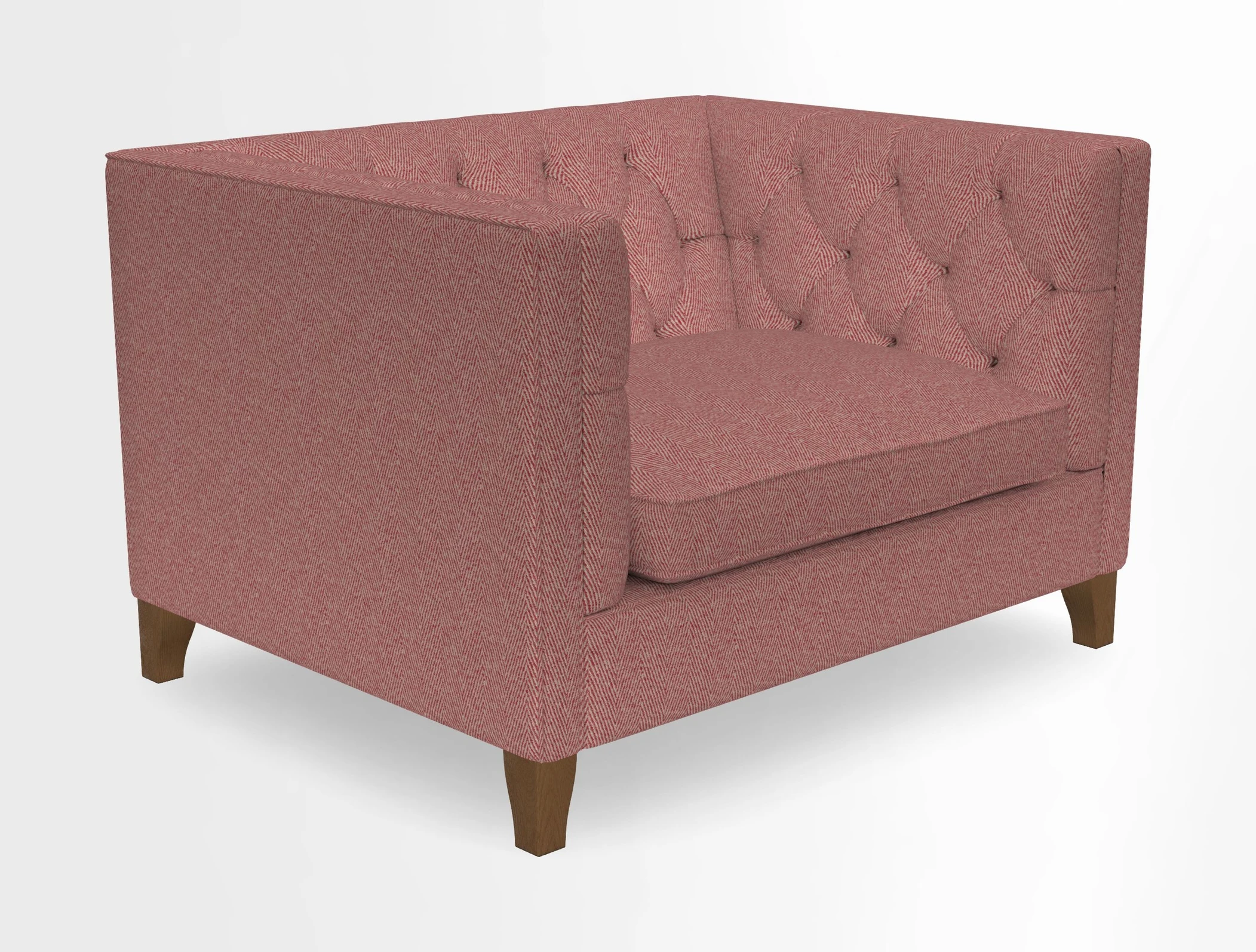 Haresfield Snuggler Dipped Arms in Mohair Lichen Seat Cushion in RHS Gertrude Jekyll Meadow Flower Olive and Scatters in RHS Gertrude Jekyll Folklore Olive