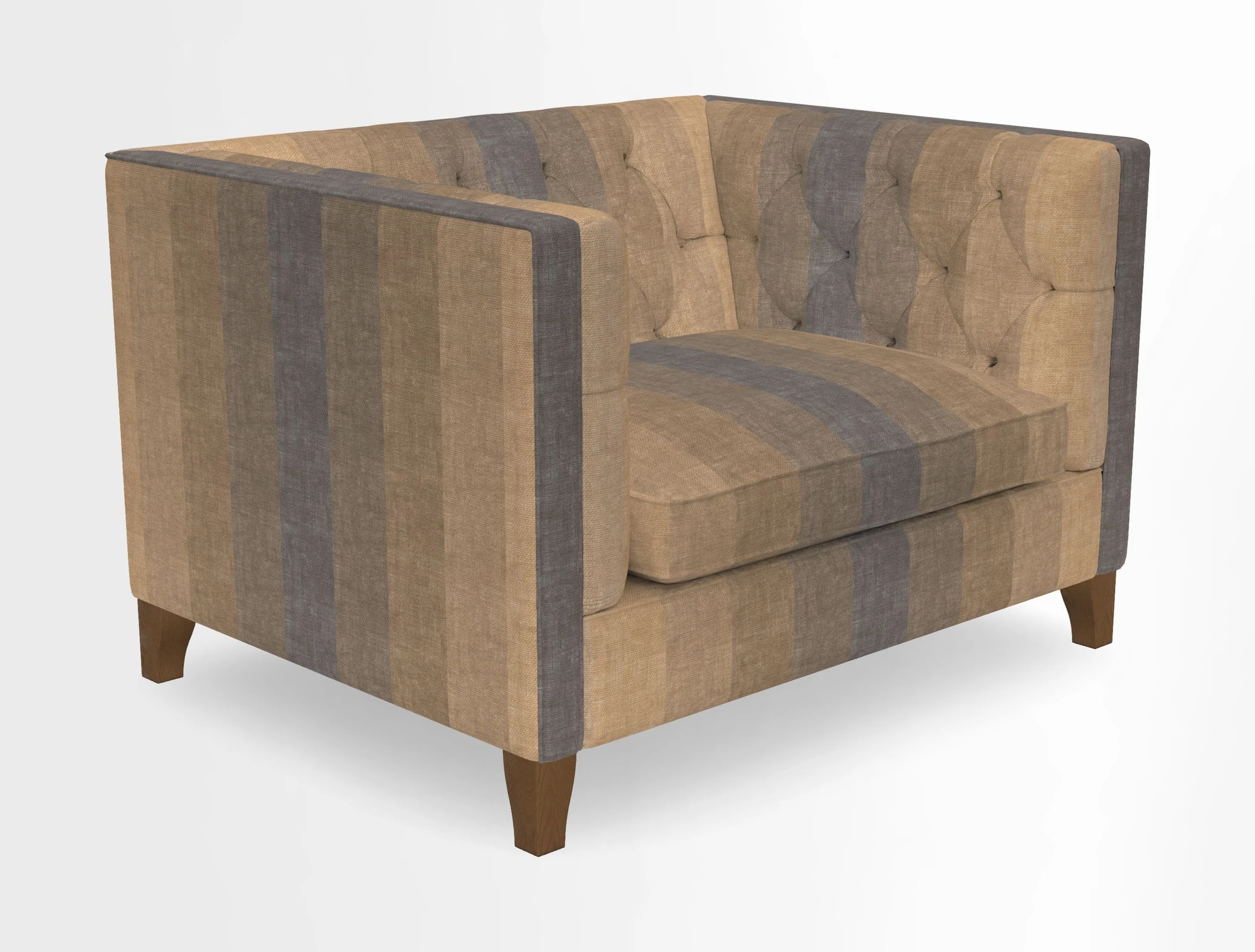 Haresfield Snuggler Dipped Arms in Mohair Lichen Seat Cushion in RHS Gertrude Jekyll Meadow Flower Olive and Scatters in RHS Gertrude Jekyll Folklore Olive