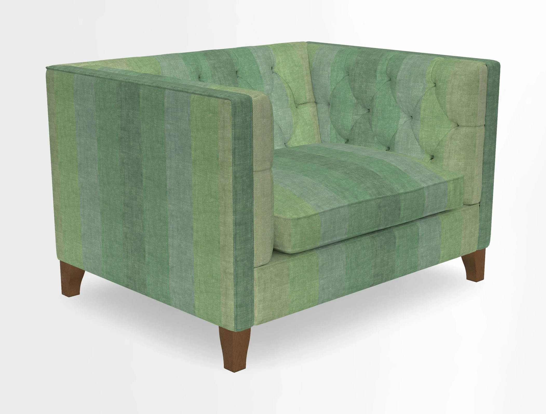 Haresfield Snuggler Dipped Arms in Mohair Lichen Seat Cushion in RHS Gertrude Jekyll Meadow Flower Olive and Scatters in RHS Gertrude Jekyll Folklore Olive