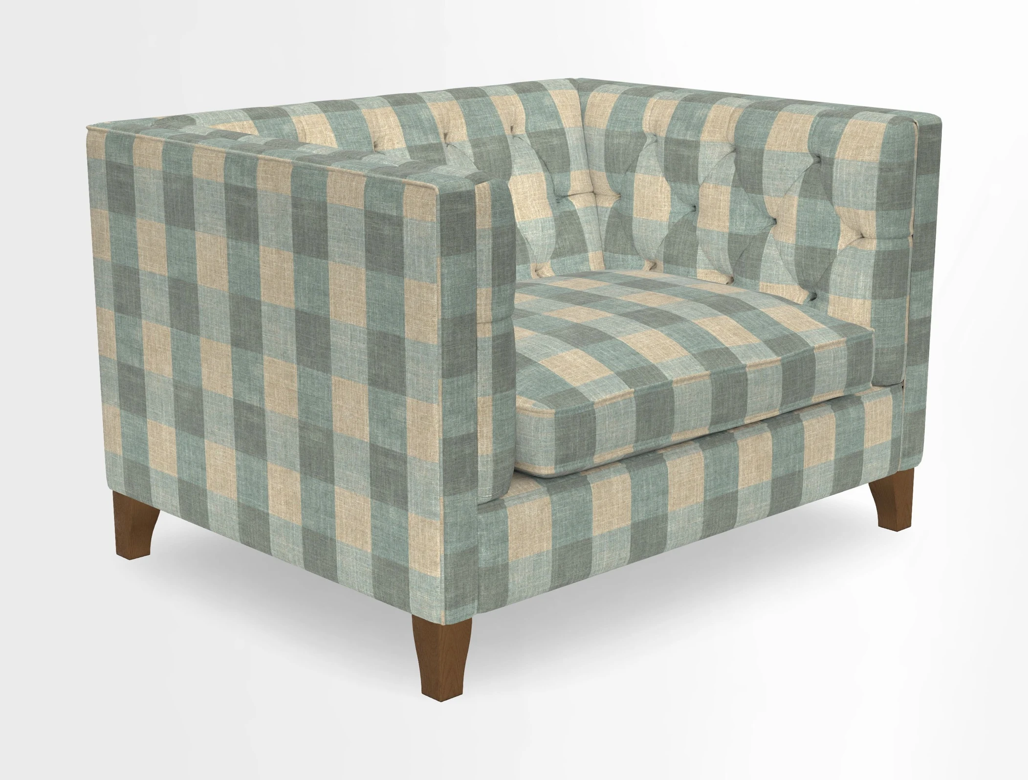 Haresfield Snuggler Dipped Arms in Mohair Lichen Seat Cushion in RHS Gertrude Jekyll Meadow Flower Olive and Scatters in RHS Gertrude Jekyll Folklore Olive