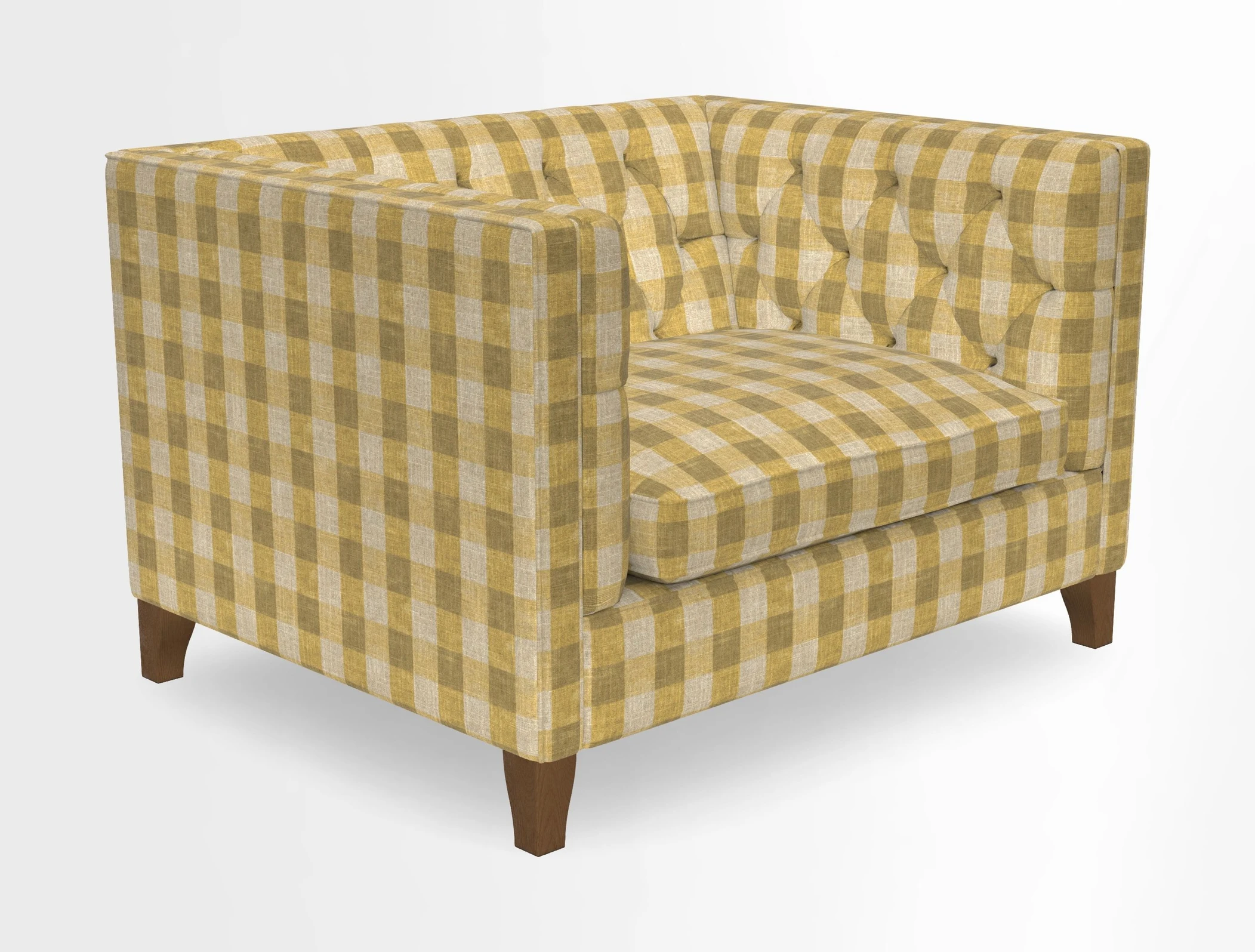 Haresfield Snuggler Dipped Arms in Mohair Lichen Seat Cushion in RHS Gertrude Jekyll Meadow Flower Olive and Scatters in RHS Gertrude Jekyll Folklore Olive