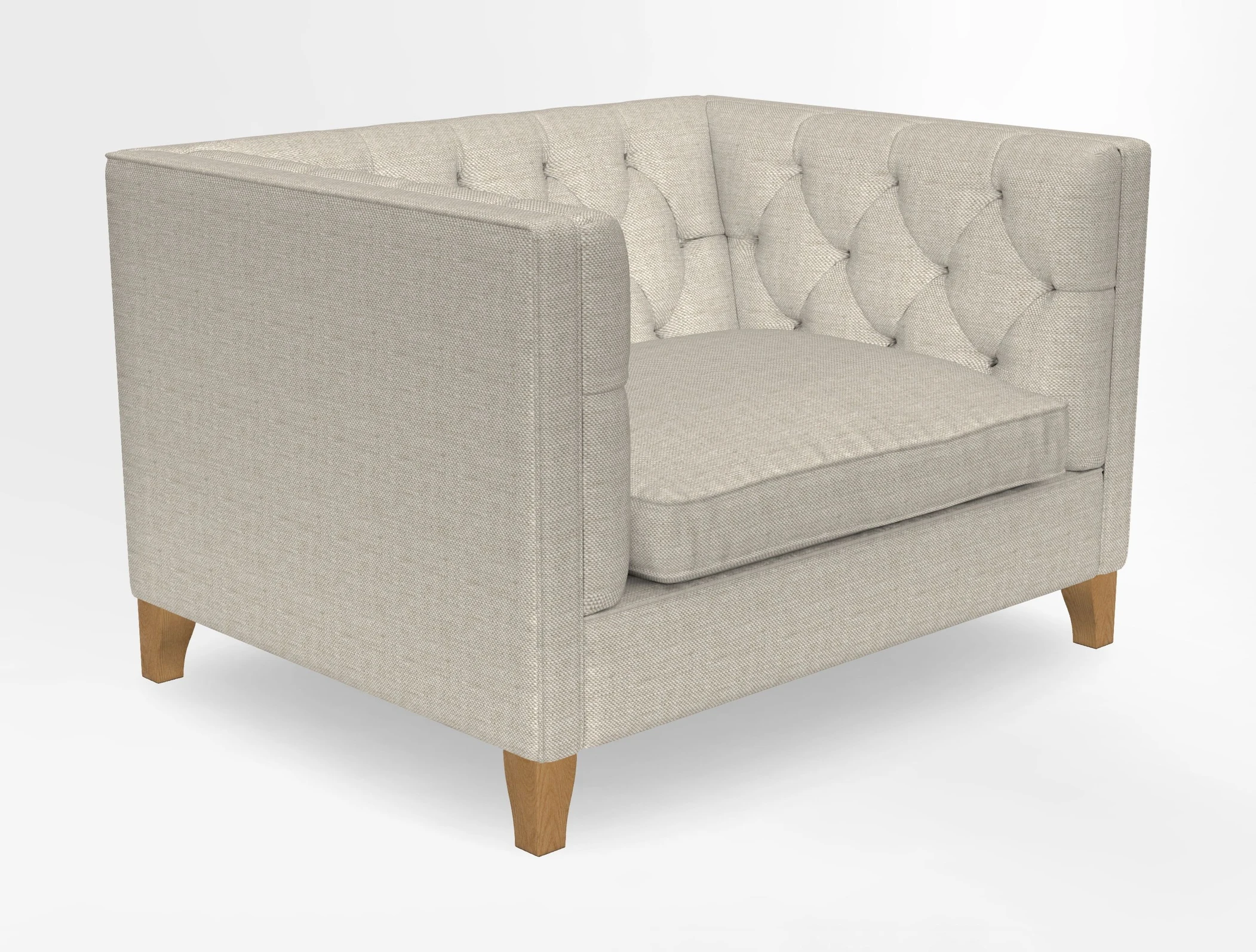 Haresfield Snuggler Dipped Arms in Mohair Lichen Seat Cushion in RHS Gertrude Jekyll Meadow Flower Olive and Scatters in RHS Gertrude Jekyll Folklore Olive