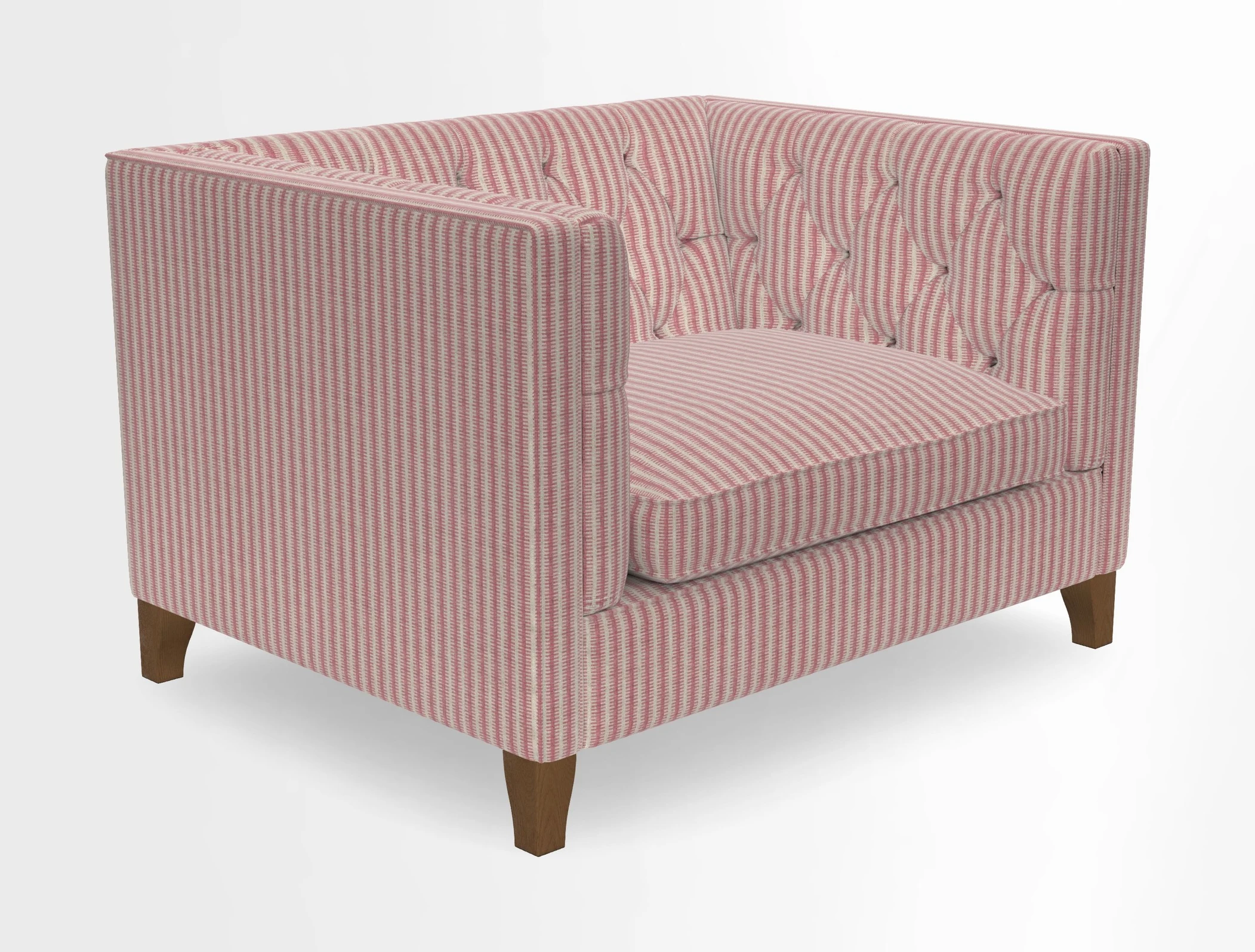 Haresfield Snuggler Dipped Arms in Mohair Lichen Seat Cushion in RHS Gertrude Jekyll Meadow Flower Olive and Scatters in RHS Gertrude Jekyll Folklore Olive