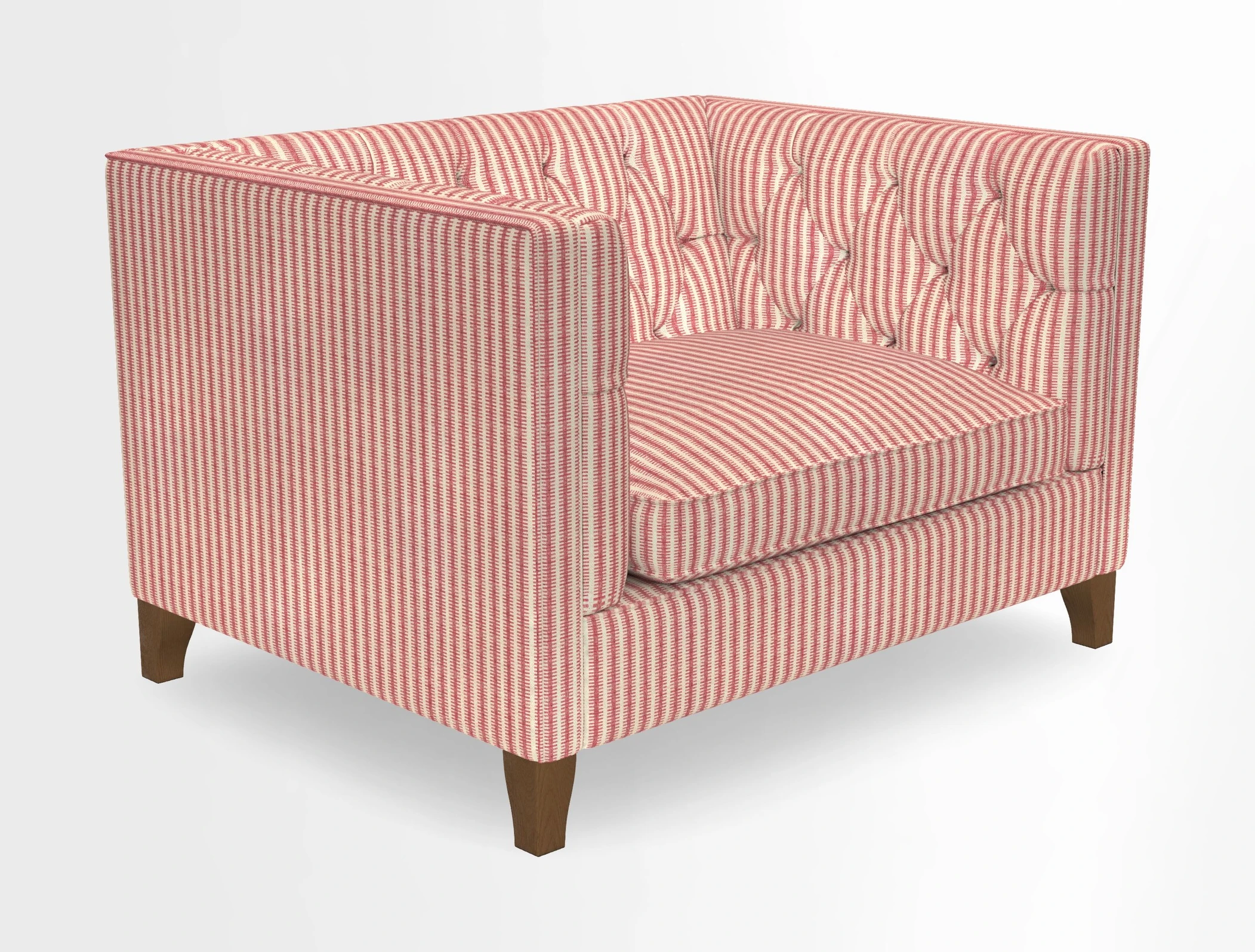 Haresfield Snuggler Dipped Arms in Mohair Lichen Seat Cushion in RHS Gertrude Jekyll Meadow Flower Olive and Scatters in RHS Gertrude Jekyll Folklore Olive