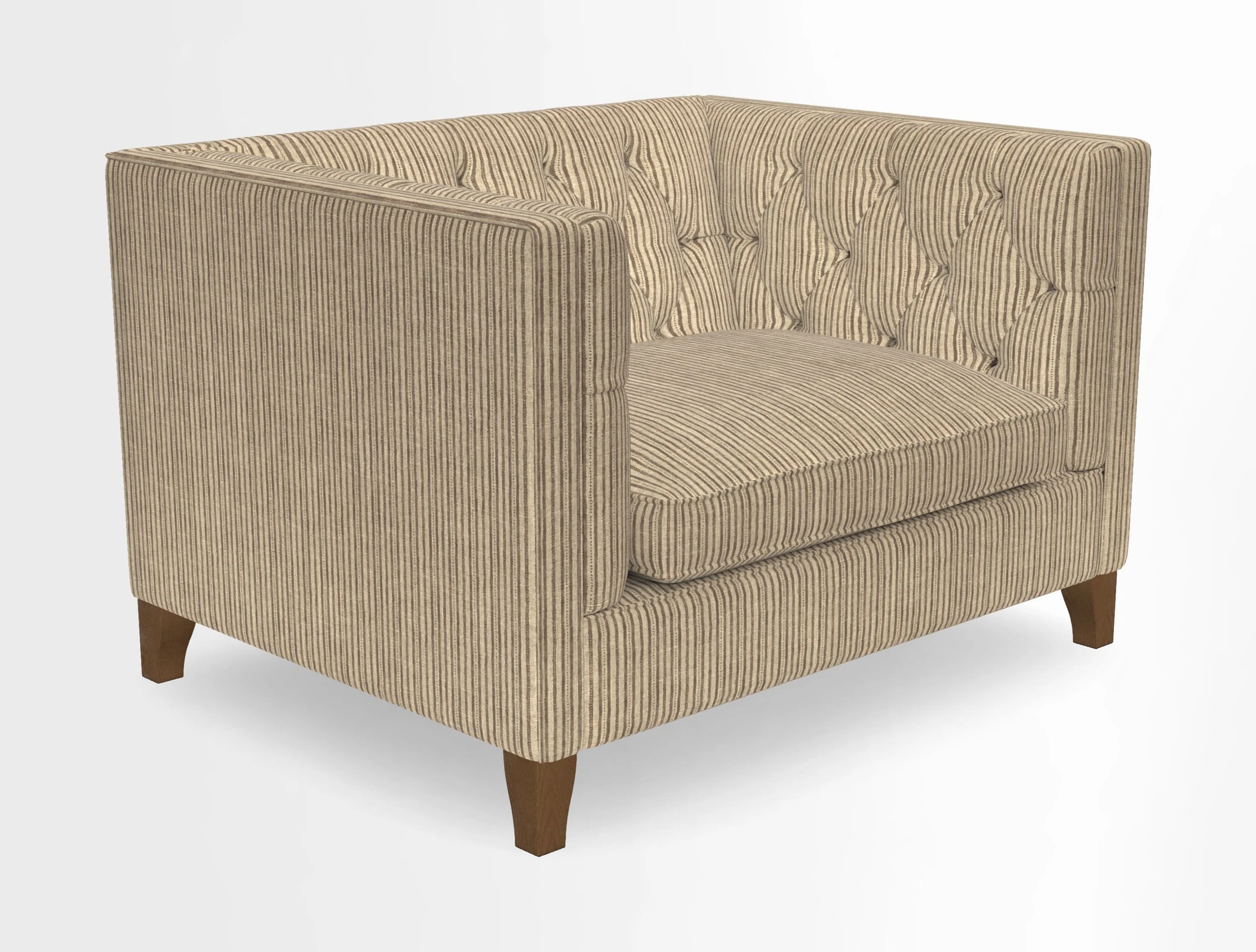Haresfield Snuggler Dipped Arms in Mohair Lichen Seat Cushion in RHS Gertrude Jekyll Meadow Flower Olive and Scatters in RHS Gertrude Jekyll Folklore Olive