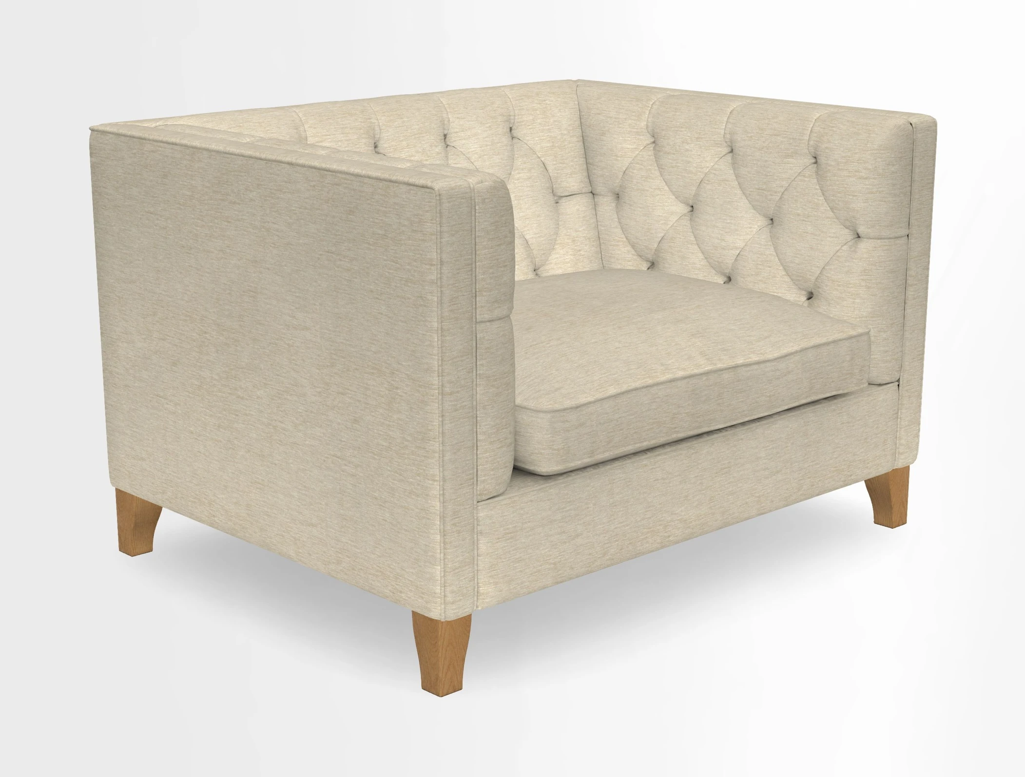 Haresfield Snuggler Dipped Arms in Mohair Lichen Seat Cushion in RHS Gertrude Jekyll Meadow Flower Olive and Scatters in RHS Gertrude Jekyll Folklore Olive