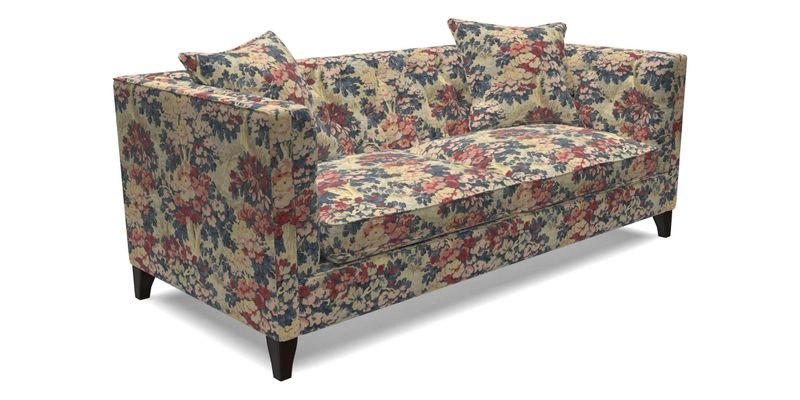 Haresfield 3 seater sofa in Whernside Spring Grass and Stockport Stripe Hunter 