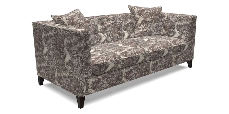 Haresfield 3 seater sofa in Whernside Spring Grass and Stockport Stripe Hunter 