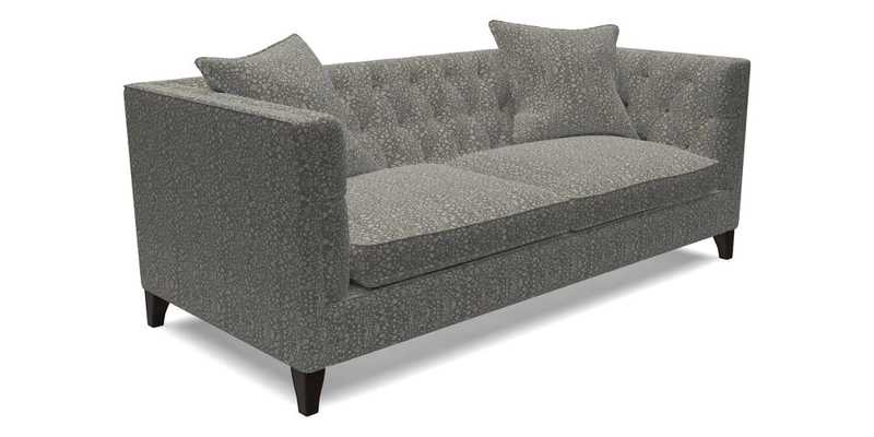 Haresfield 3 seater sofa in Whernside Spring Grass and Stockport Stripe Hunter 