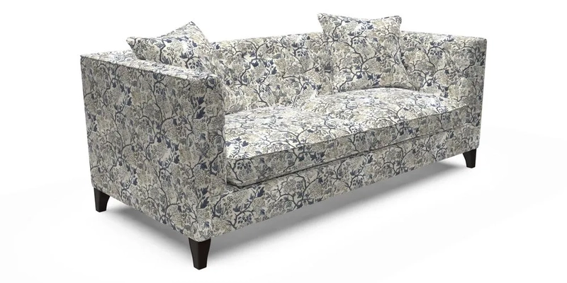 Haresfield 3 seater sofa in Whernside Spring Grass and Stockport Stripe Hunter 