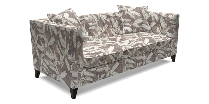 Haresfield 3 seater sofa in Whernside Spring Grass and Stockport Stripe Hunter 