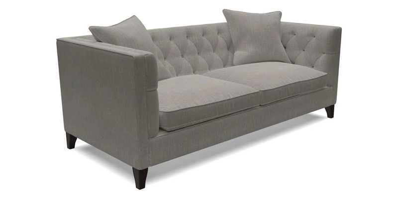 Haresfield 3 seater sofa in Whernside Spring Grass and Stockport Stripe Hunter 