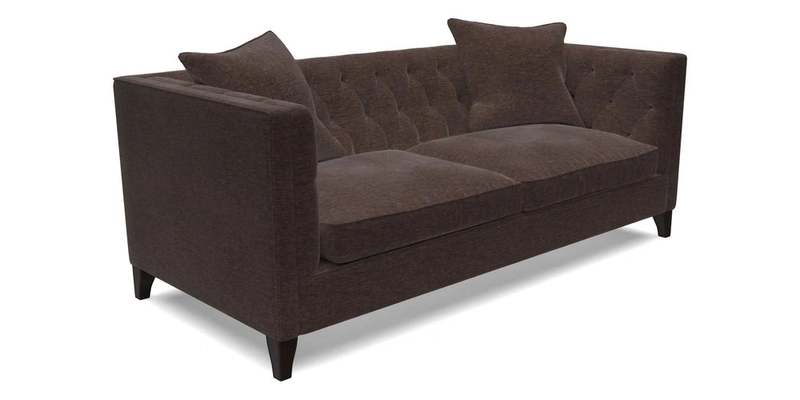 Haresfield 3 seater sofa in Whernside Spring Grass and Stockport Stripe Hunter 