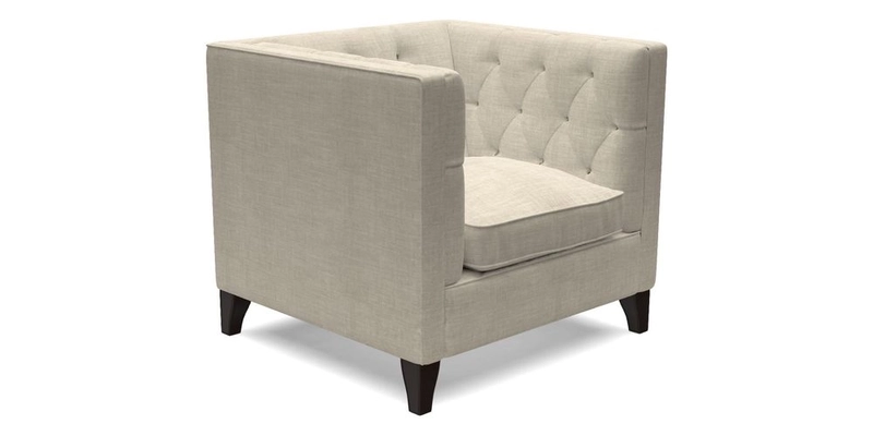 Haresfield Chair in Two Tone Plain Biscuit