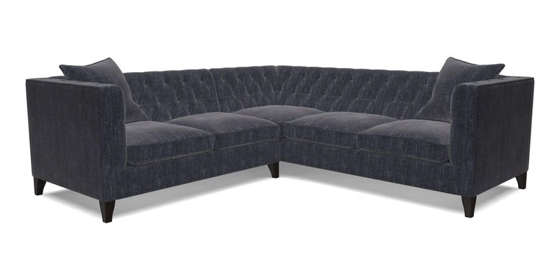 Haresfield Corner Sofa in Two Tone Plain Biscuit