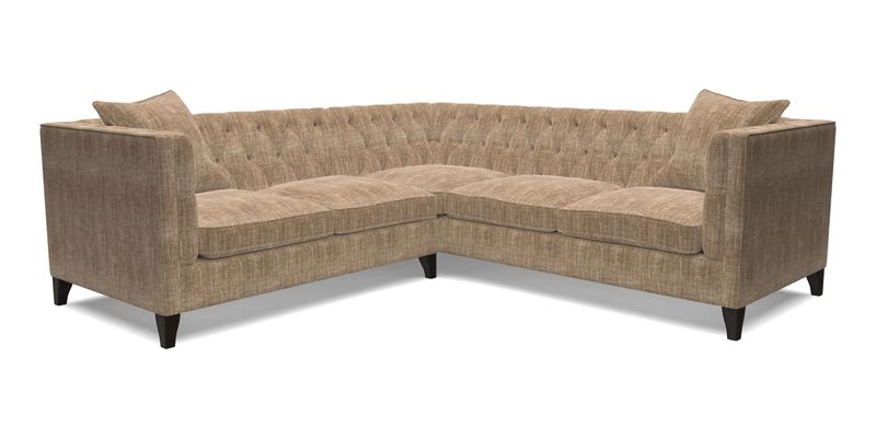Haresfield Corner Sofa in Two Tone Plain Biscuit