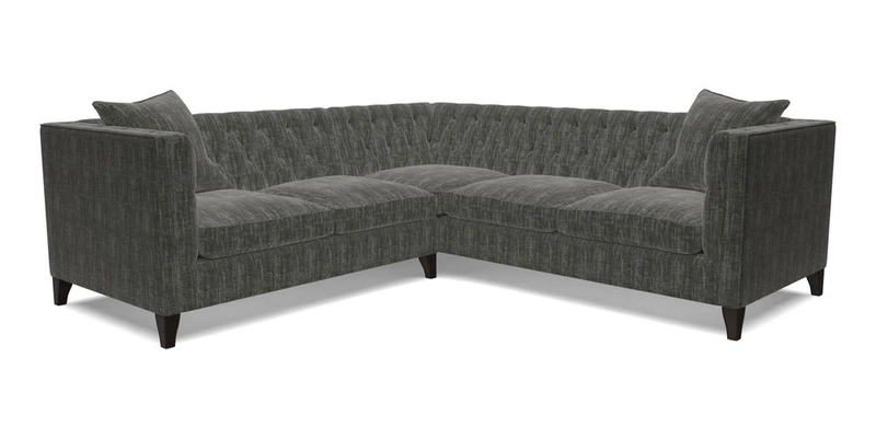 Haresfield Corner Sofa in Two Tone Plain Biscuit