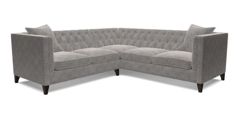 Haresfield Corner Sofa in Two Tone Plain Biscuit