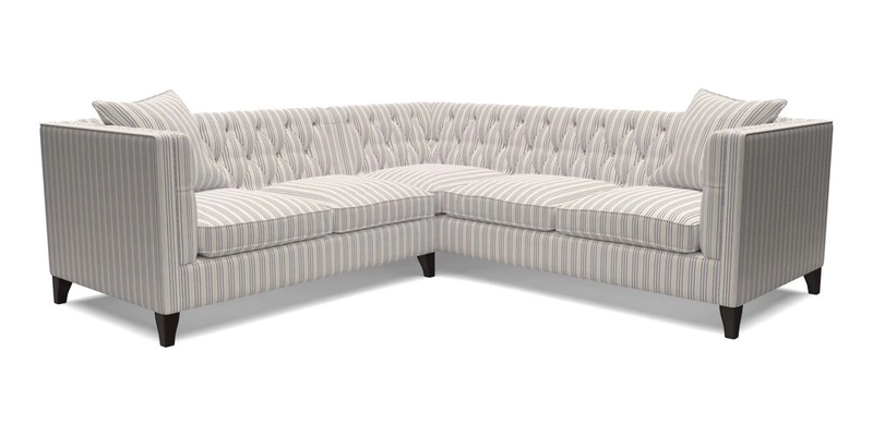 Haresfield Corner Sofa in Two Tone Plain Biscuit