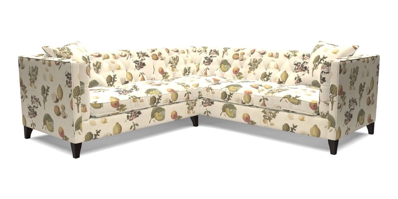 Haresfield Corner Sofa in Two Tone Plain Biscuit