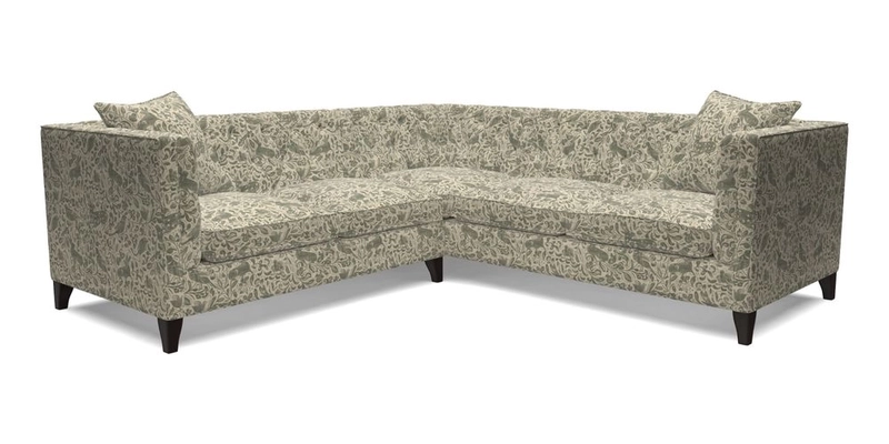 Haresfield Corner Sofa in Two Tone Plain Biscuit