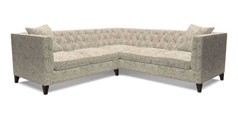 Haresfield Corner Sofa in Two Tone Plain Biscuit