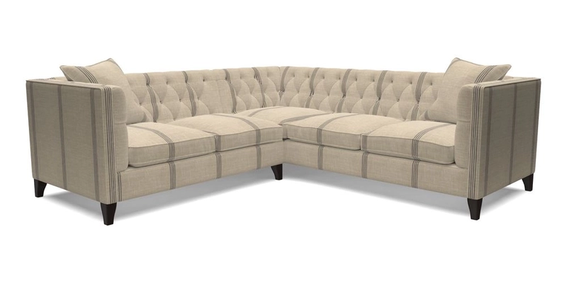 Haresfield Corner Sofa in Two Tone Plain Biscuit