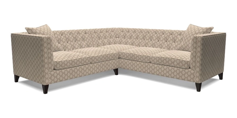 Haresfield Corner Sofa in Two Tone Plain Biscuit