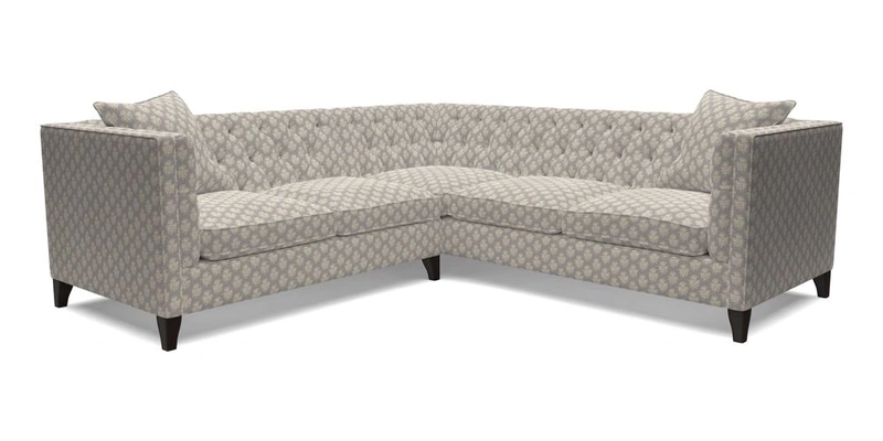 Haresfield Corner Sofa in Two Tone Plain Biscuit