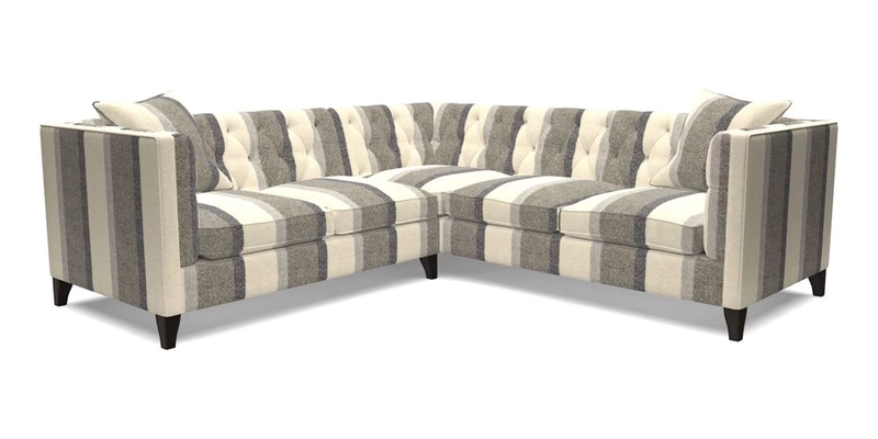 Haresfield Corner Sofa in Two Tone Plain Biscuit
