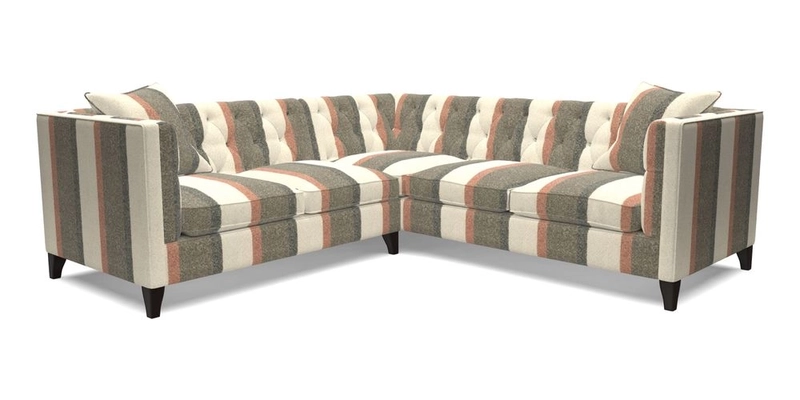 Haresfield Corner Sofa in Two Tone Plain Biscuit