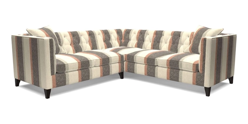 Haresfield Corner Sofa in Two Tone Plain Biscuit