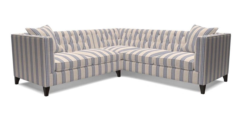 Haresfield Corner Sofa in Two Tone Plain Biscuit