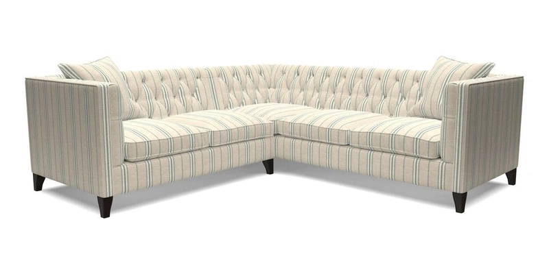Haresfield Corner Sofa in Two Tone Plain Biscuit