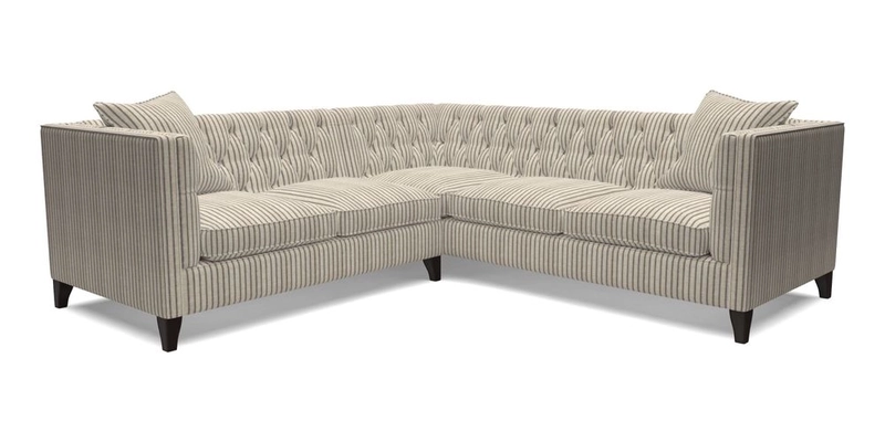Haresfield Corner Sofa in Two Tone Plain Biscuit