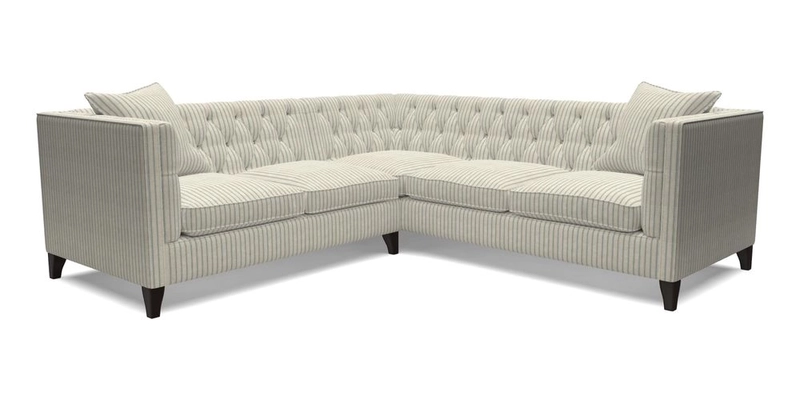 Haresfield Corner Sofa in Two Tone Plain Biscuit
