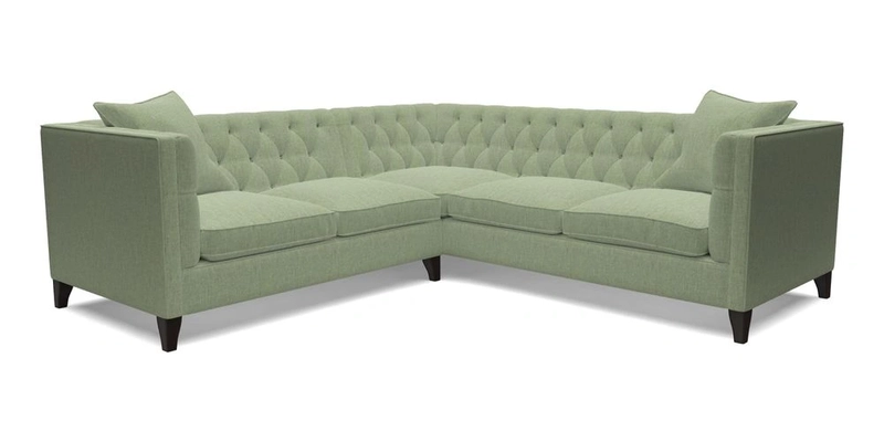 Haresfield Corner Sofa in Two Tone Plain Biscuit