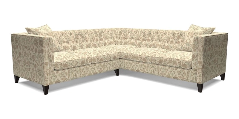 Haresfield Corner Sofa in Two Tone Plain Biscuit