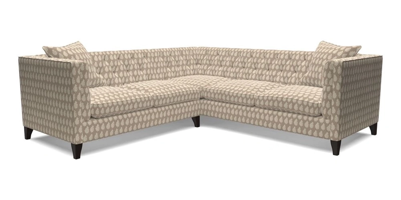 Haresfield Corner Sofa in Two Tone Plain Biscuit